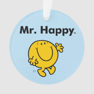 de heer Mannen De heer Happy is altijd blij Ornament