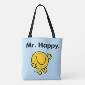 de heer Mannen | De heer Happy is altijd blij Tote Bag (Achterkant)