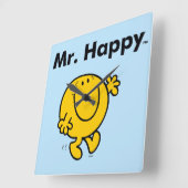 de heer Mannen | De heer Happy is altijd blij Vierkante Klok (Hoek)