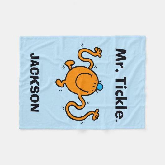 de heer Mannen | de heer Tickle Will Tickle Fleece Deken (Voorkant (Horizontaal))