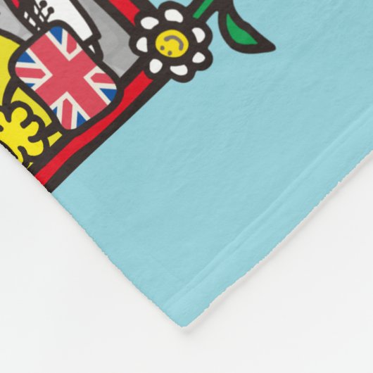 De heer Mannen & Miss Crowded Bus Fleece Deken (Hoek)