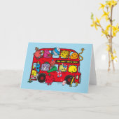 De heer Mannen & Miss Crowded Bus Kaart (Gele Bloem)