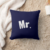 de heer marine Blue Pillow Kussen (Deken)