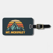 De heer McKinley Alaska Retro Turquoise Bagagelabel (Voorkant horizontaal)