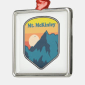 De heer McKinley Alaska Sunrise Metalen Ornament (Links)