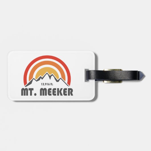 De heer Meeker Colorado Bagagelabel (Achterkant horizontaal)