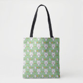 De heer meow meow kat tote bag (Voorkant)