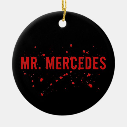 de heer Mercedes Logo Keramisch Ornament (Voorkant)
