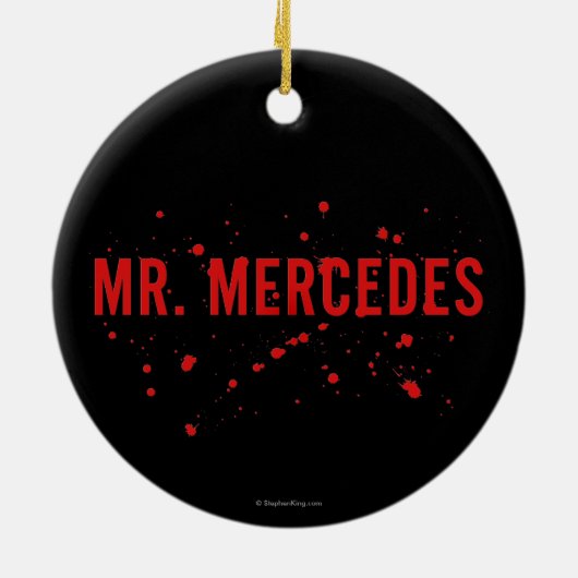 de heer Mercedes Logo Keramisch Ornament (Achterkant)