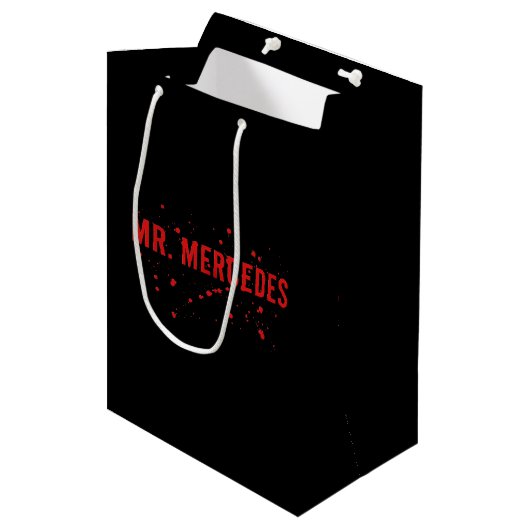 de heer Mercedes Logo Medium Cadeauzakje (Voorkant Gekanteld)