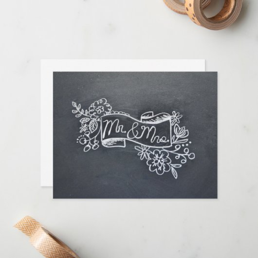 De heer & mevrouw briefkaart (Voorkant / Achterkant in situ)