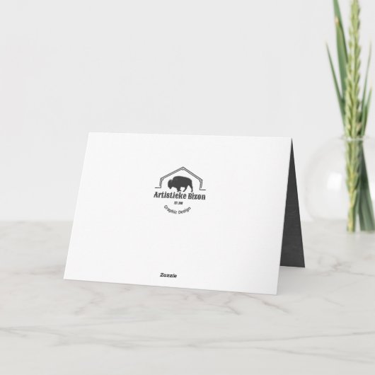 De heer & mevrouw Chalk Heart Kaart (Achterkant)