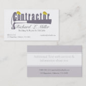 de heer & mevrouw Handyman Construction Contractor Visitekaartje (Voorkant / Achterkant)