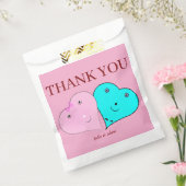 de heer & mevrouw hearts bedankzakje (Gezegeld)