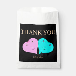 de heer & mevrouw hearts bedankzakje