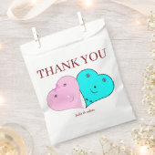 de heer & mevrouw hearts bedankzakje (Geknipt)