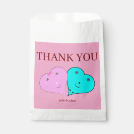 de heer & mevrouw hearts bedankzakje