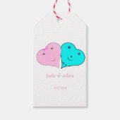 de heer & mevrouw hearts cadeaulabel (Voorkant)