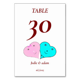 de heer & mevrouw hearts kaart