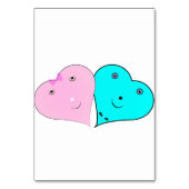 de heer & mevrouw hearts kaart (Achterkant)