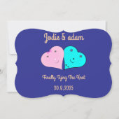 de heer & mevrouw hearts kaart (Voorkant)