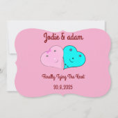 de heer & mevrouw hearts kaart (Voorkant)