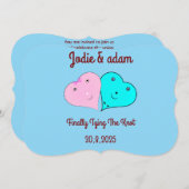 de heer & mevrouw hearts kaart (Voorkant / Achterkant)