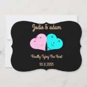 de heer & mevrouw hearts kaart (Voorkant)