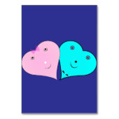 de heer & mevrouw hearts kaart (Achterkant)