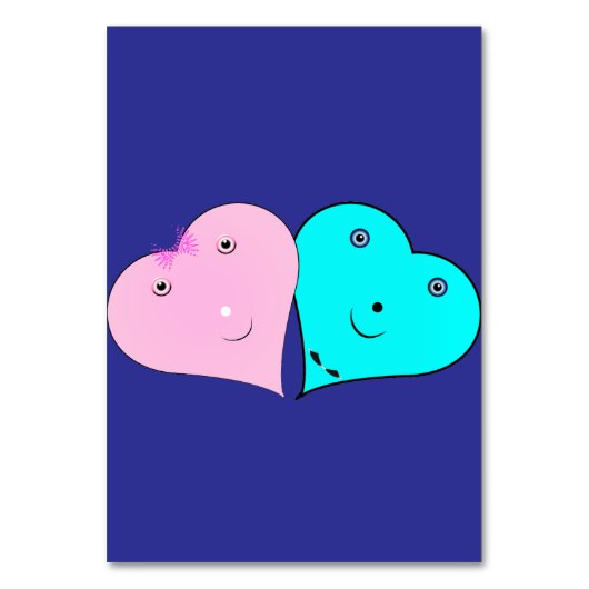 de heer & mevrouw hearts kaart (Achterkant)