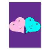 de heer & mevrouw hearts kaart (Achterkant)