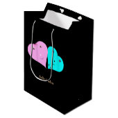 de heer & mevrouw hearts medium cadeauzakje (Voorkant Gekanteld)