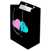de heer & mevrouw hearts medium cadeauzakje (Achterkant Gekanteld)