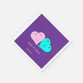 de heer & mevrouw hearts servet (Hoek)