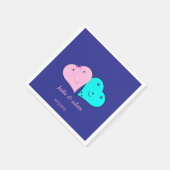 de heer & mevrouw hearts servet (Hoek)