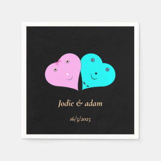 de heer & mevrouw hearts servet