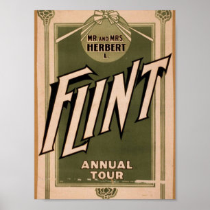 de heer & mevrouw Herbert L. Flint, "Annual Tour" Poster