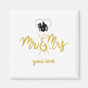 De heer & mevrouw Newly Wed Magnet
