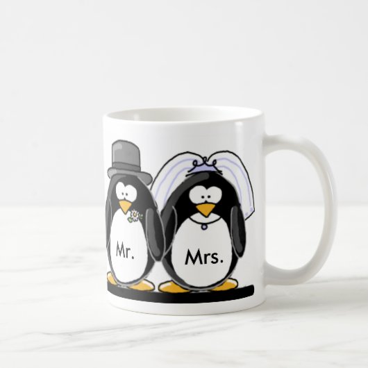 De heer & mevrouw Penguin Koffiemok (Rechts)
