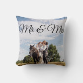 De heer & mevrouw Personalized Afbeelding Pillow Kussen (Voorkant)