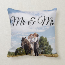 De heer & mevrouw Personalized Afbeelding Pillow