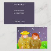 De heer & mevrouw Rain Visitekaartje (Voorkant / Achterkant)