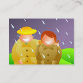 De heer & mevrouw Rain Visitekaartje (Achterkant)