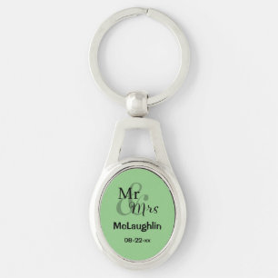 De heer & mevrouw Wedding Couple (groene) Sleutelh Sleutelhanger