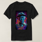 De heer Miagi - Blacklight Art Style - Synthwave T T-shirt (Design voorkant)