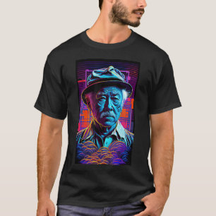 De heer Miagi - Blacklight Art Style - Synthwave T T-shirt