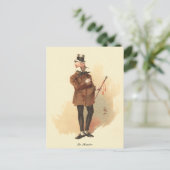 De heer Micawber door Kyd - Dickens' David Copperf Briefkaart (Staand voorkant)