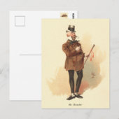 De heer Micawber door Kyd - Dickens' David Copperf Briefkaart (Voorkant / Achterkant)