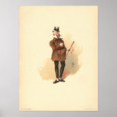 De heer Micawber door Kyd - Dickens' David Copperf Poster (Voorkant)