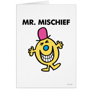 de heer Mischief Grijzend glanzend